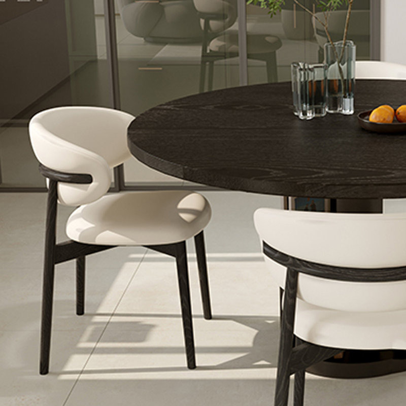 Black Practical Thick Ash Wood Storage Round Table, 29.52"H x 39.37"L x 39.37"W