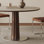 Vintage Style Rock Slab Small Round Table