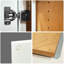 Armoire en bois massif blanc à 2 portes avec 2 tablettes de rangement réglables pour la salle de bain et la buanderie