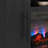 Chantelle 70” Modern Curved TV Stand with duraflame® Smart Electric Fireplace, Alexa Voice & App Control, Black-128929306