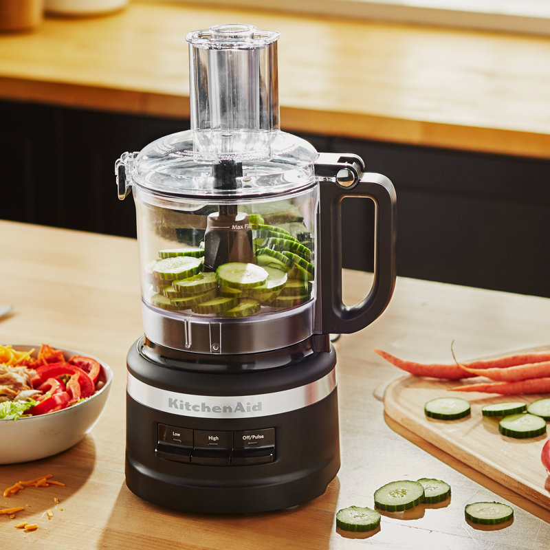 KitchenAid® 9 Cup Food Processor, Matte Black