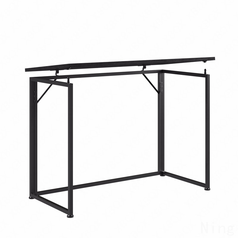 Space Saving Folding Desk - Black, Black