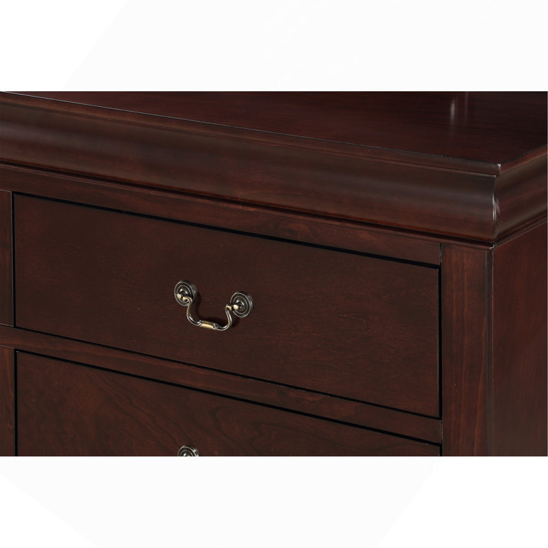 Commode 6 tiroirs Broussard, Brun