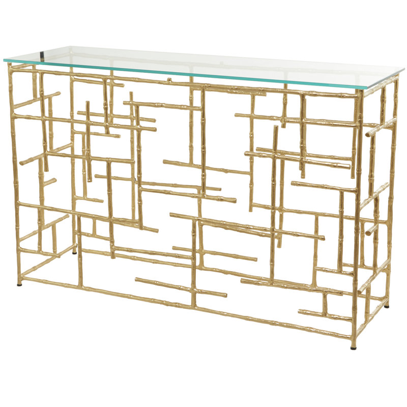 50.50'' Glass Top Console Table