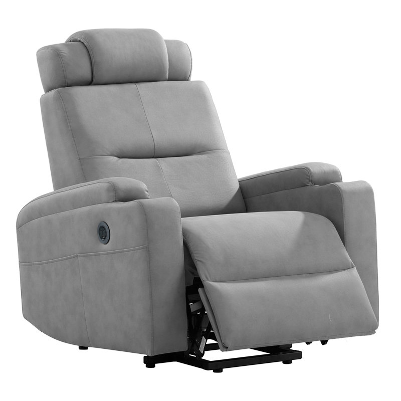 Fauteuil inclinable électrique lève-personne Orrum, 100 % polyester gris clair