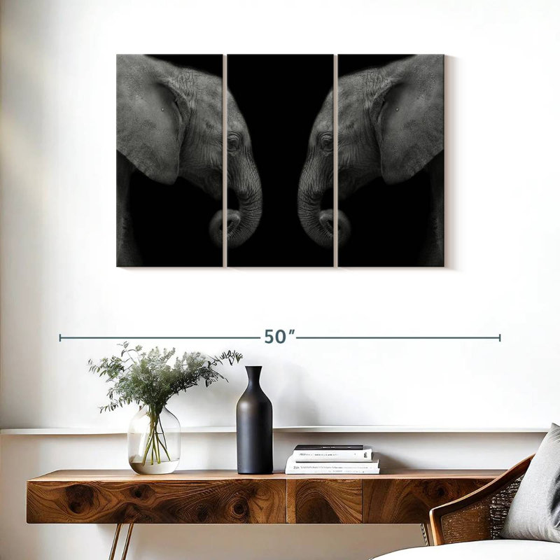 Elephant Sanctuary, 24" H x 38" W
