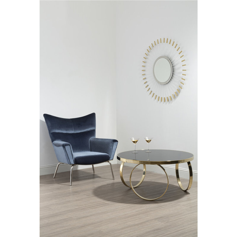 McBrine Frame Coffee Table, 50cm H x 100cm W x 100cm D