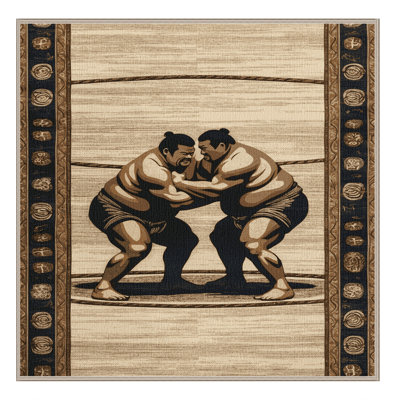  Tapis lavable Sumo Wrestling