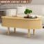 Table basse cannelée à plateau relevable avec compartiment caché pour la maison et le bureau-1431787790