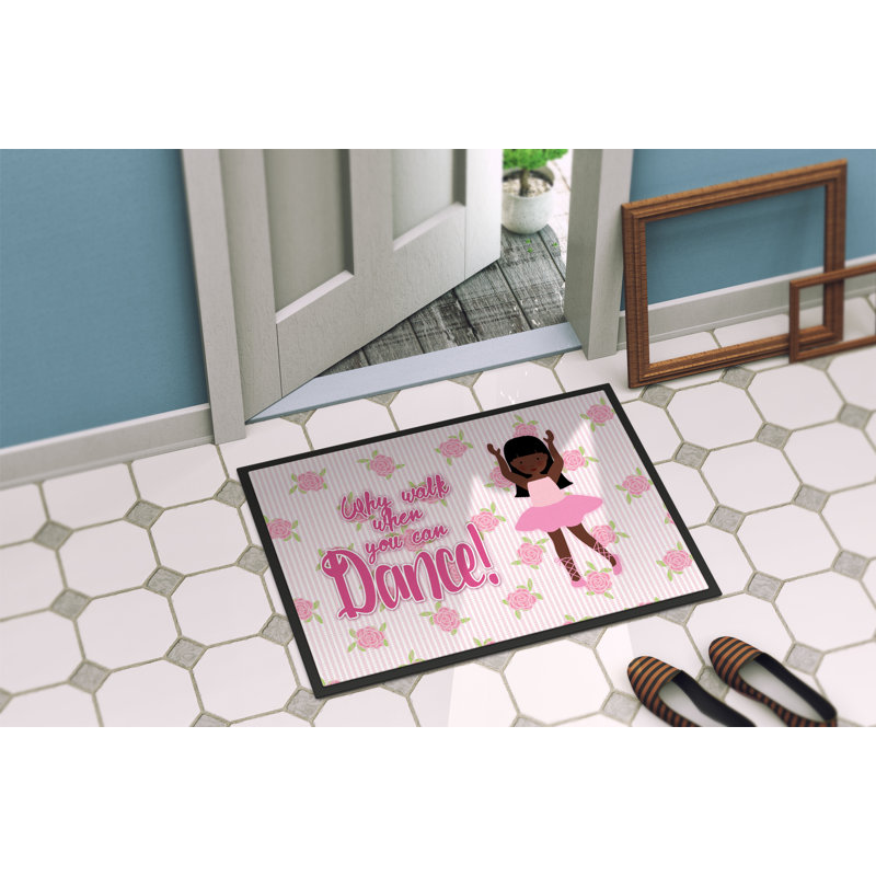 Bishan Non-Slip Floral Outdoor Doormat - Thumbnail 2