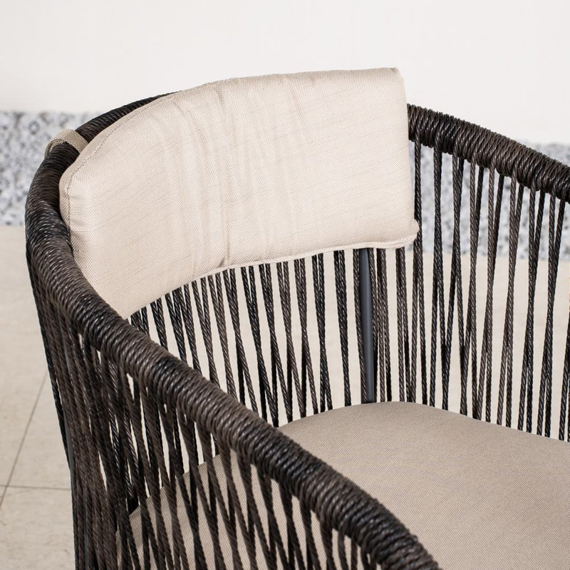 Chaise de patio avec coussins Melissa