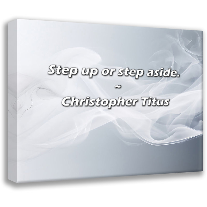 Citation de Christopher Titus: Mettez-vous en place., H 20 po x l 24 po
