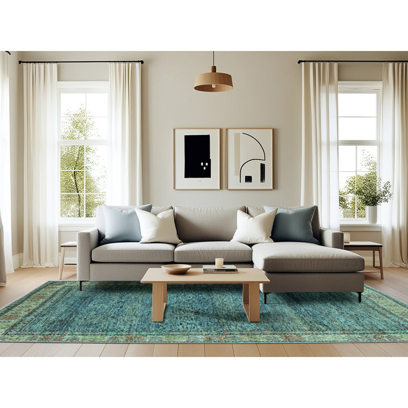 Oriental Indoor Rug, Rectangle 6' x 9'