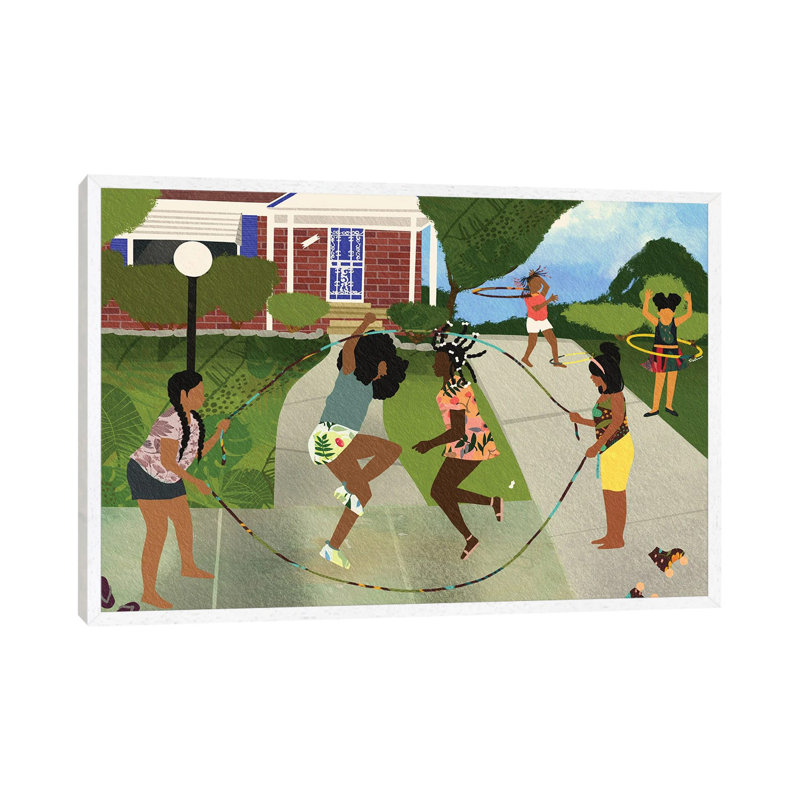 With My Cousins Nem 1 Piece Wall Art on Canvas, 66.04 cm H x 45.72 cm W, White Framed