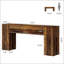Console rustique en bois avec plateau renforcé robuste et finition vieillie pour les couloirs et les entrées-616685084