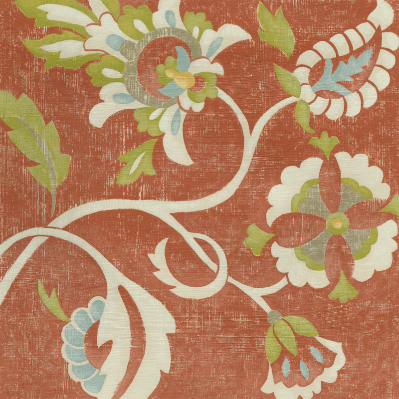 Provincial Chintz III by Chariklia Zarris - Wrapped Canvas Art Prints, 30cm H x 30cm W x 3.8cm D
