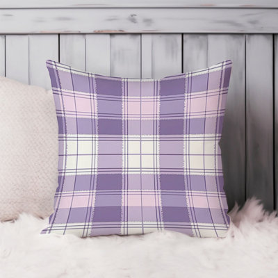 Purple Plaid Pattern VII Modern