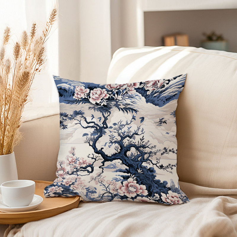 Chinoiserie Asian Pattern XVII, 18"H x 18"W