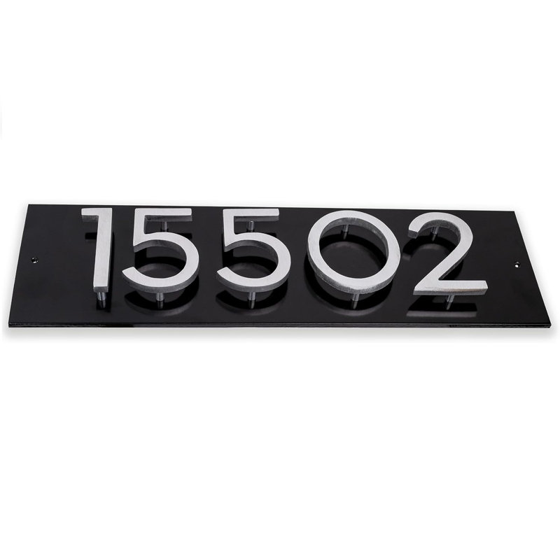 Number Horizontal Address Plaque, Yes