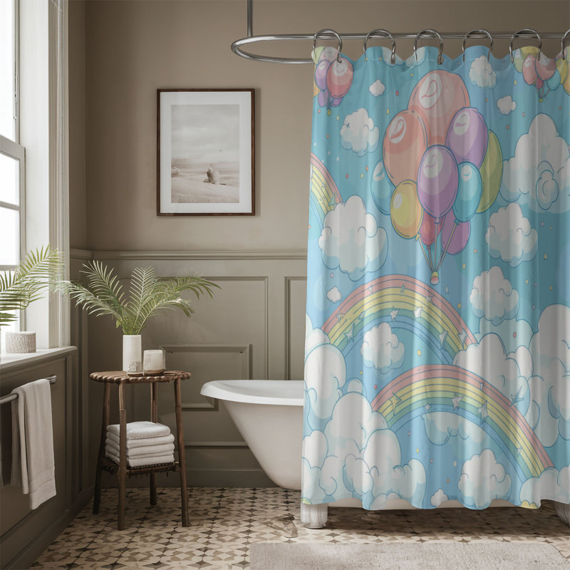 Rideau de douche Balloon Fantasy - Premium, H 74 po x l 71 po
