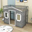 Lit mezzanine avec échelle Arletta Wood House par Harper Orchard-958229654-958229653