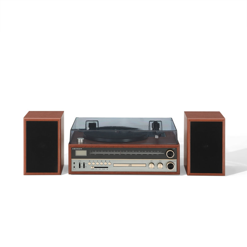 2 - Speed Turntable Decorative Record Player with Bluetooth
