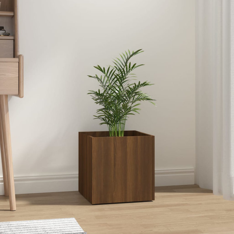 Iveson Planter Box, Brown Oak