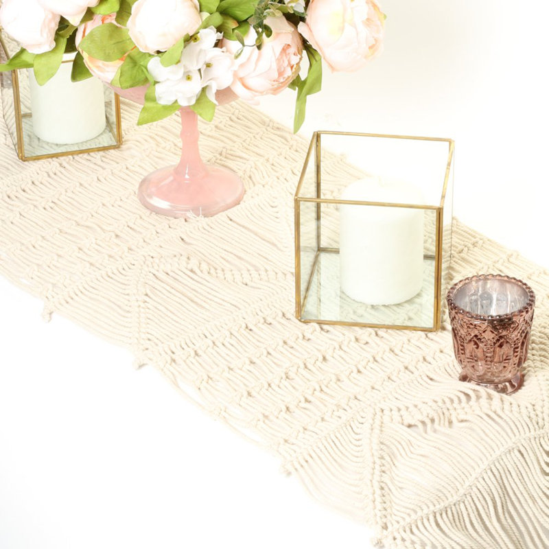 Handwoven Macrame Table Runner
