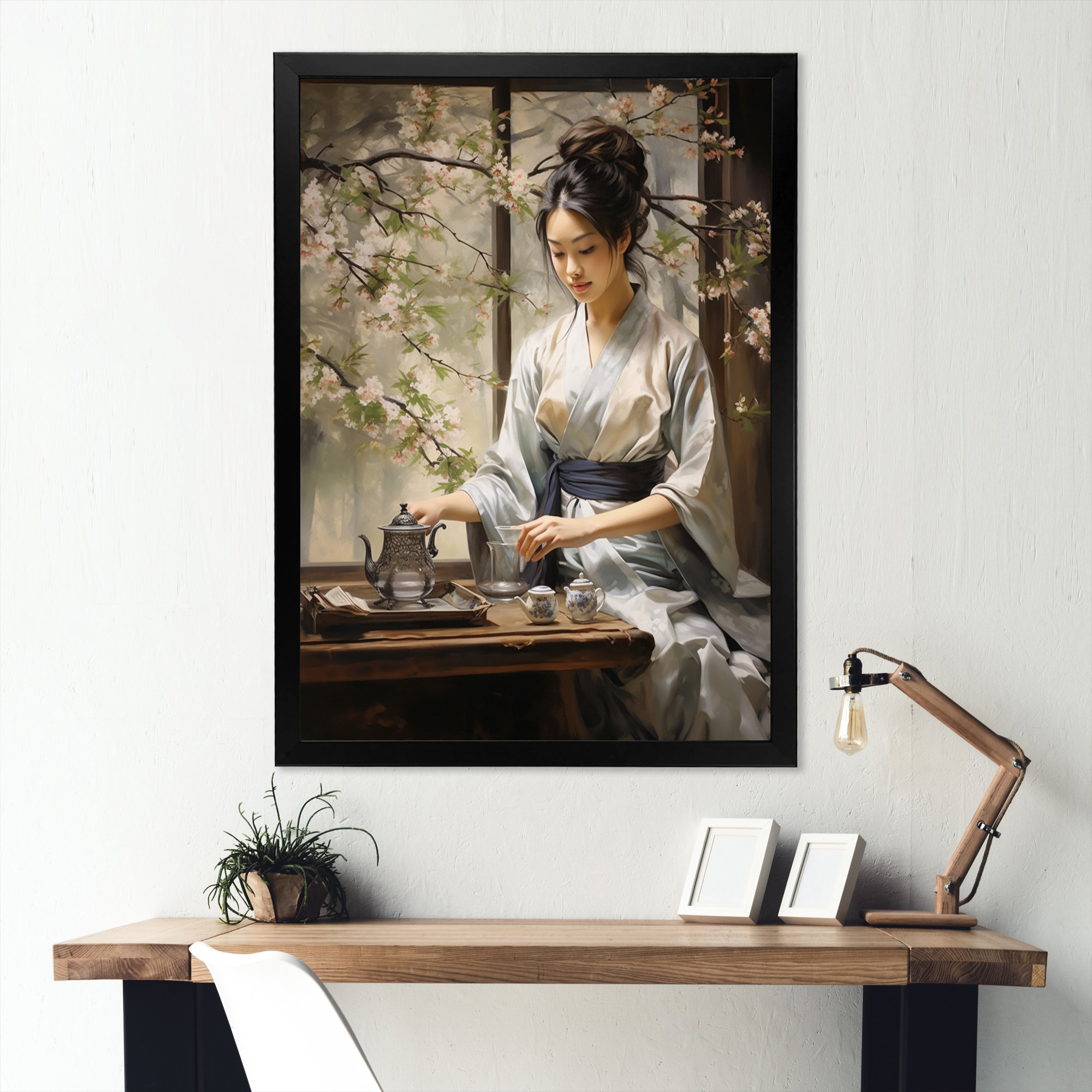 Red Barrel Studio® Iniki Asian Art Harmony in Tea III - Print on Canvas ...