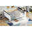 Full Size Wood Daybed with Storage Shelves, Upholstered Backrest,USB and Trundle, White-95531407