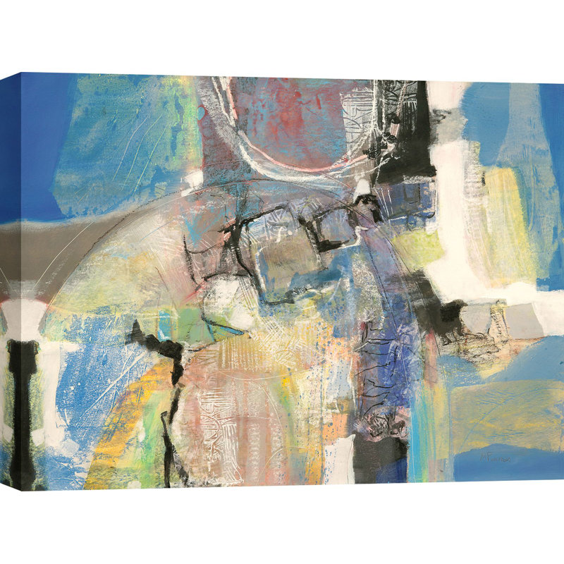 "Modern Abstract: Still Present" By Maurizio Piovan, 70cm H x 100cm W x 4cm D