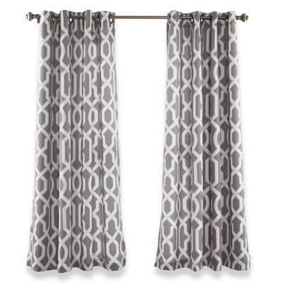 Trellis Room Darkening Curtain Pair