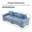 Coussin modulaire surdimensionné 82,6 po Cloud