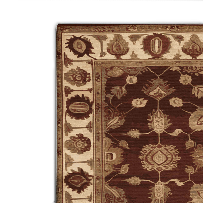 Tapis turc intérieur et extérieur brun, Rectangulaire 8 pi x 10 pi