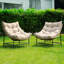 Ensemble de 2 chaises longues avec coussins Ouseman