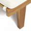 WOOD CHAISE LOUNGE W/ CUSHION-634247302-634247321