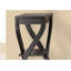 Table d'appoint, côté, bout, support à plante, carré, salon, chambre à coucher, stratifié noir, transitionnel-1954667831