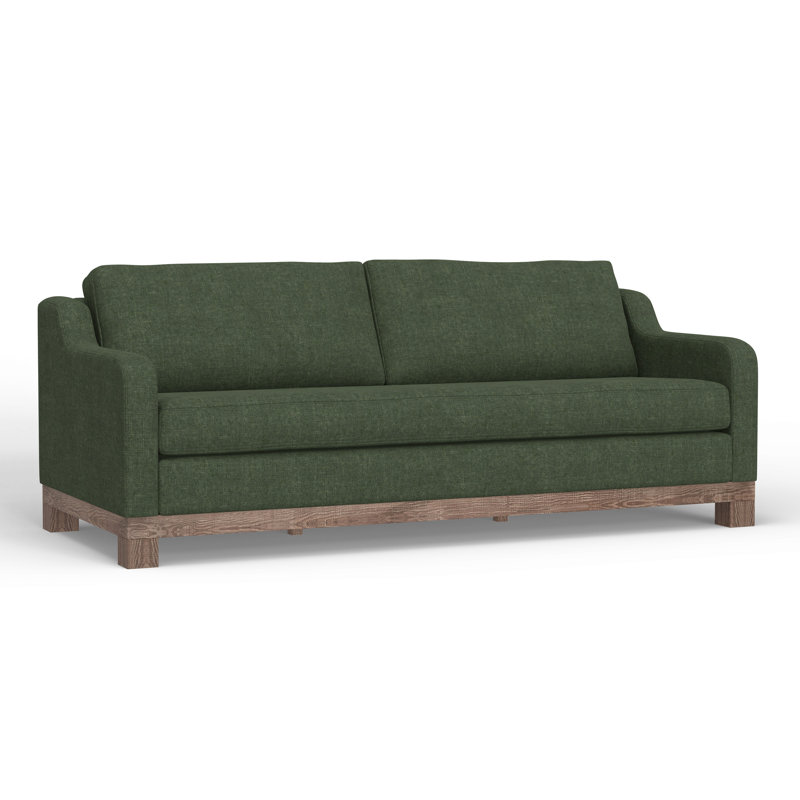 Ditte Wooden Frame & Base, Loveseat, 36.75"H x 90.5"W x 38.5"D, Beige Polyester