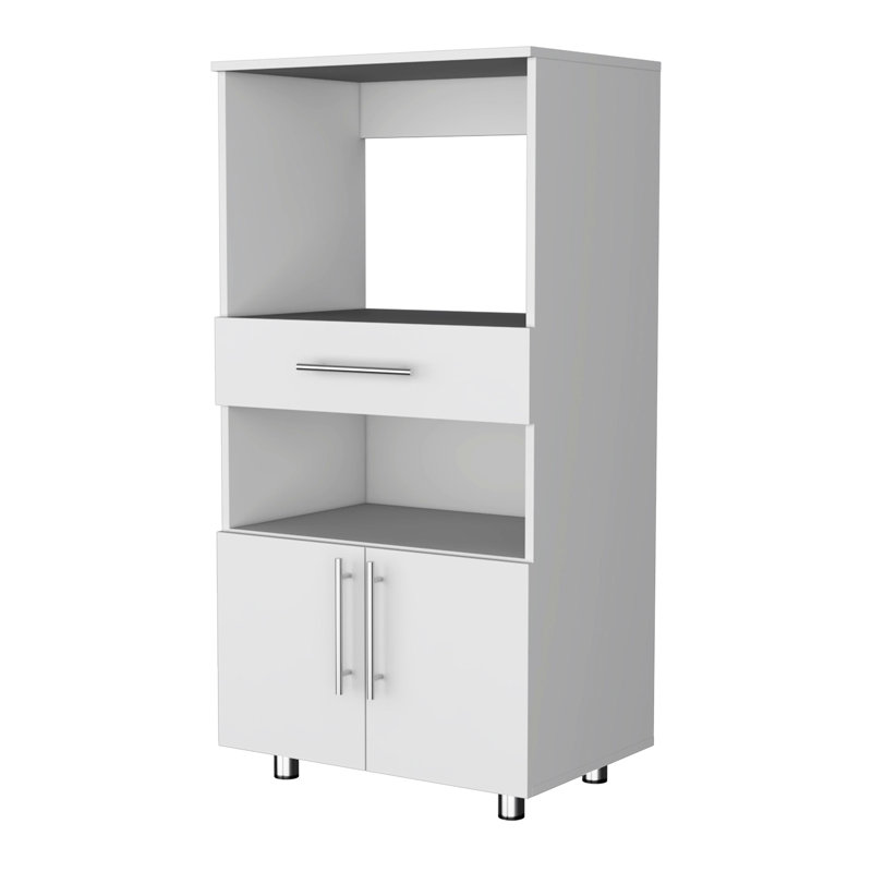 Armoire garde-manger chic pour micro-ondes avec tiroir et espace de rangement organisé