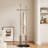 Freestanding Coat Rack With Stainless Steel Double Rods & Marble Base-1292822376-1292822375