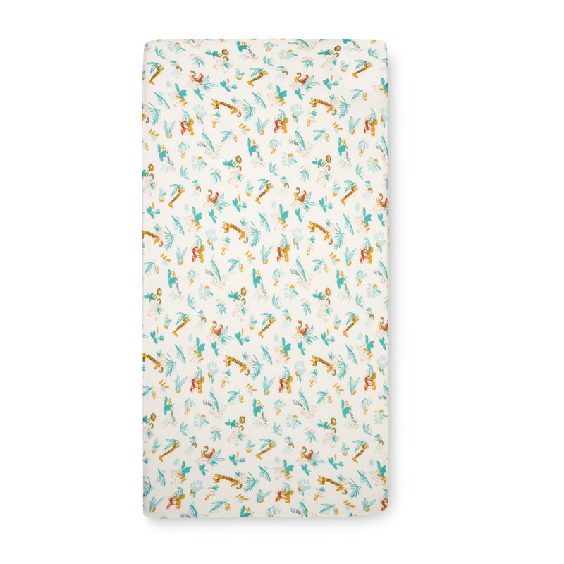 Tutti Bambini Cot Fitted Sheets 2Pk- Run Wild