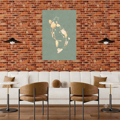 Elegant Koi Contemporary Fish Wall Art