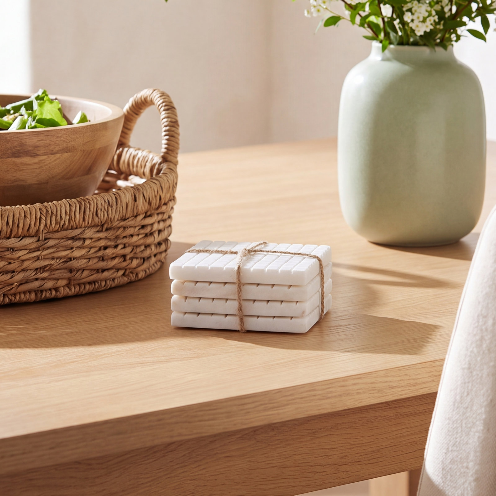 Marble Square Piece Coaster