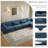 Maelina L-Shaped Corduroy Modular Sectional with Removable Cushion Cover-629352903-619298544