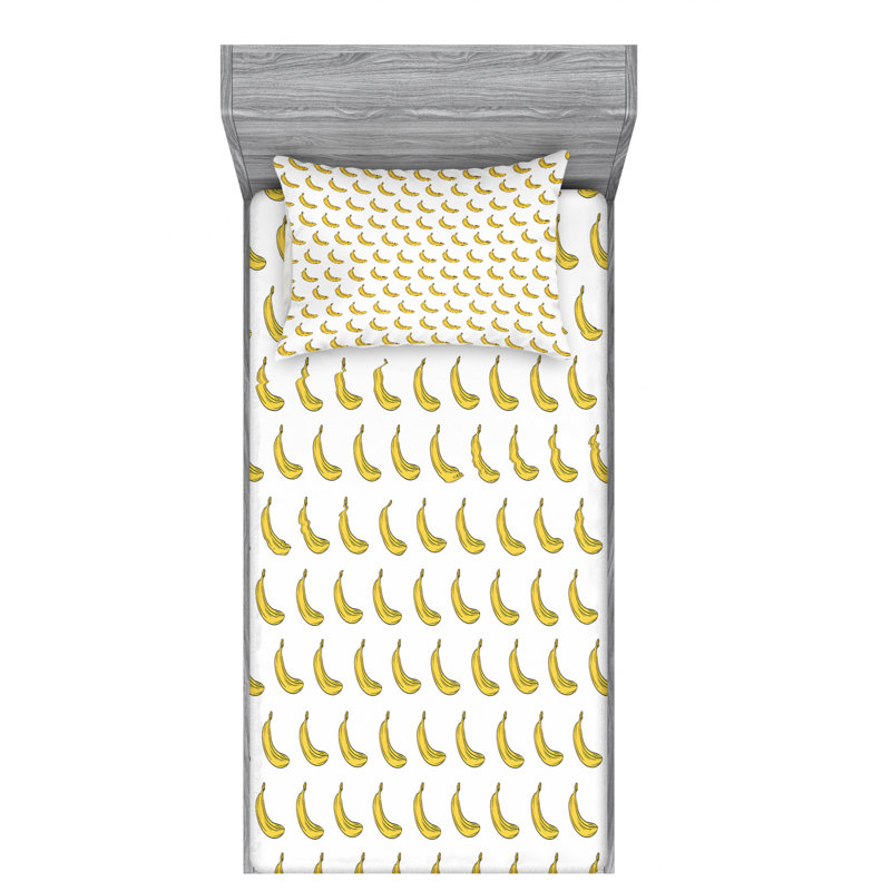 Microfiber Sheet Set, Twin Sheet Set with Fitted Sheet