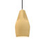 Radiance - grand luminaire suspendu 1 lumière Crease - blanc brillant (extérieur et intérieur du luminaire) - laiton antique - ampoule remplaçable - cordon noir-1489866520-1489866517-1489041066