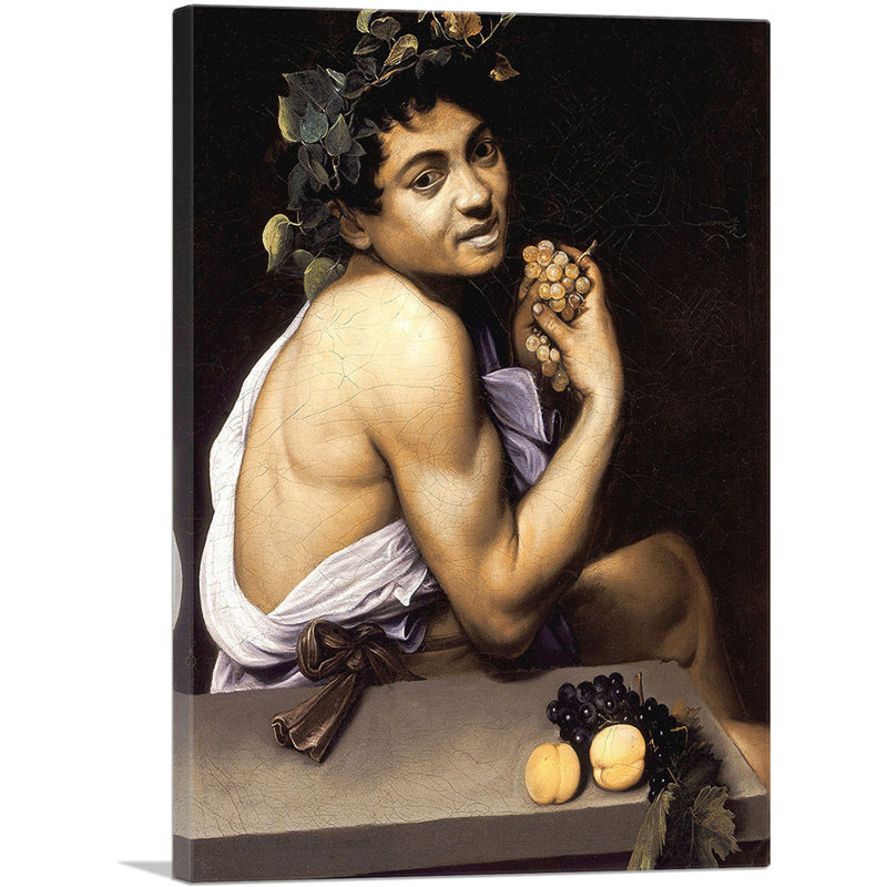«Young Sick Bacchus» - impression, H 26 po x l 18 po x P 0,75 po