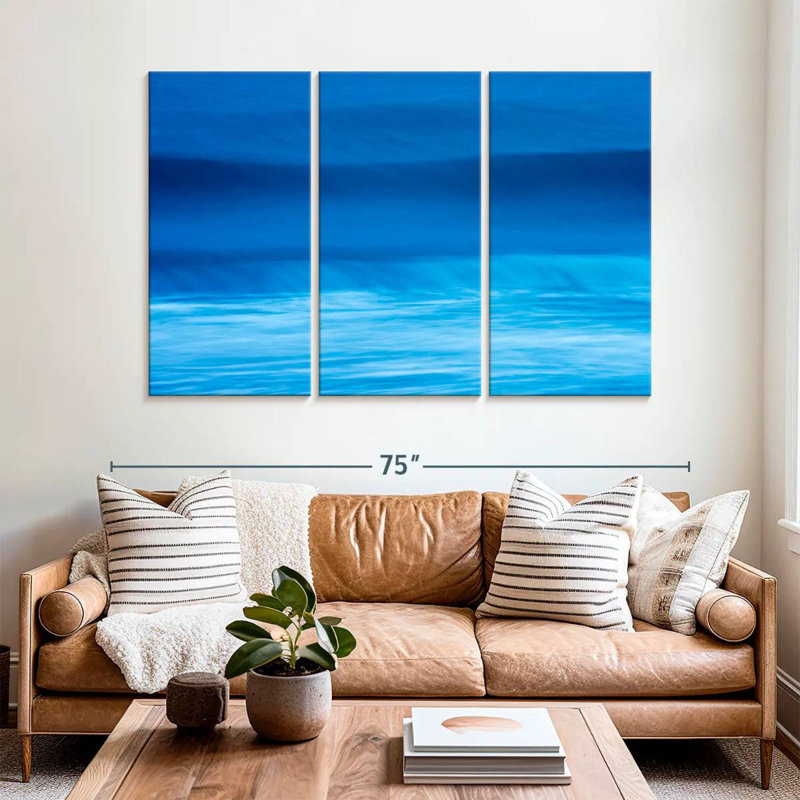Gillard Deep Blue Waves, 42" H x 65" W
