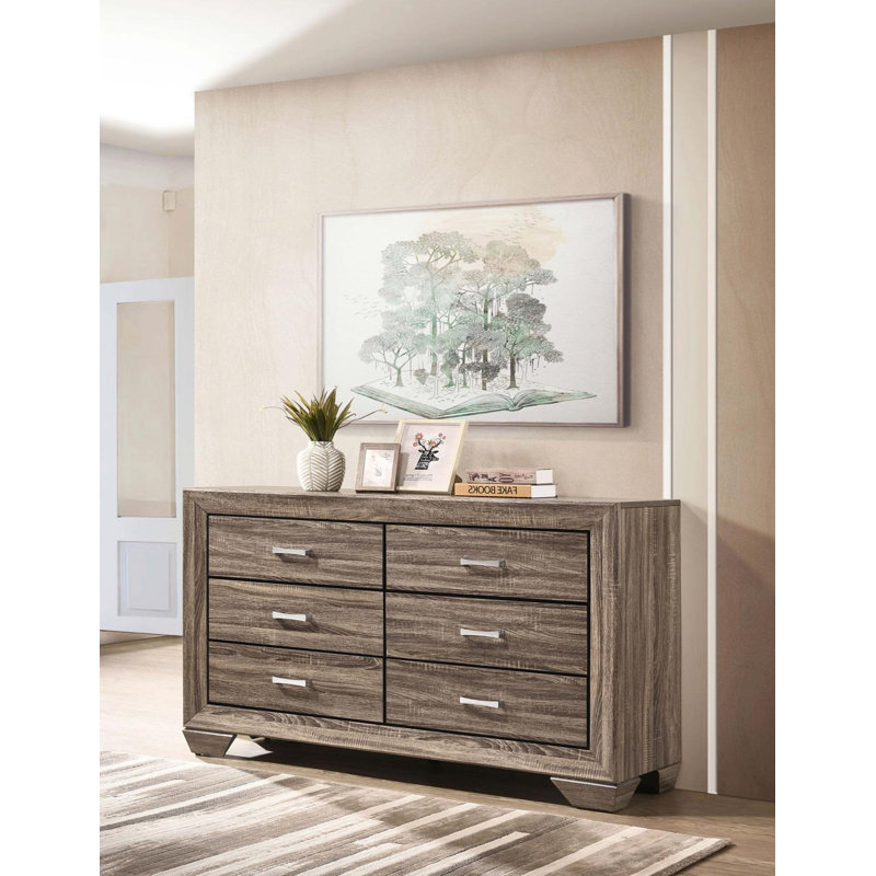 Commode double l 6,6 po Canmore, Taupe délavé