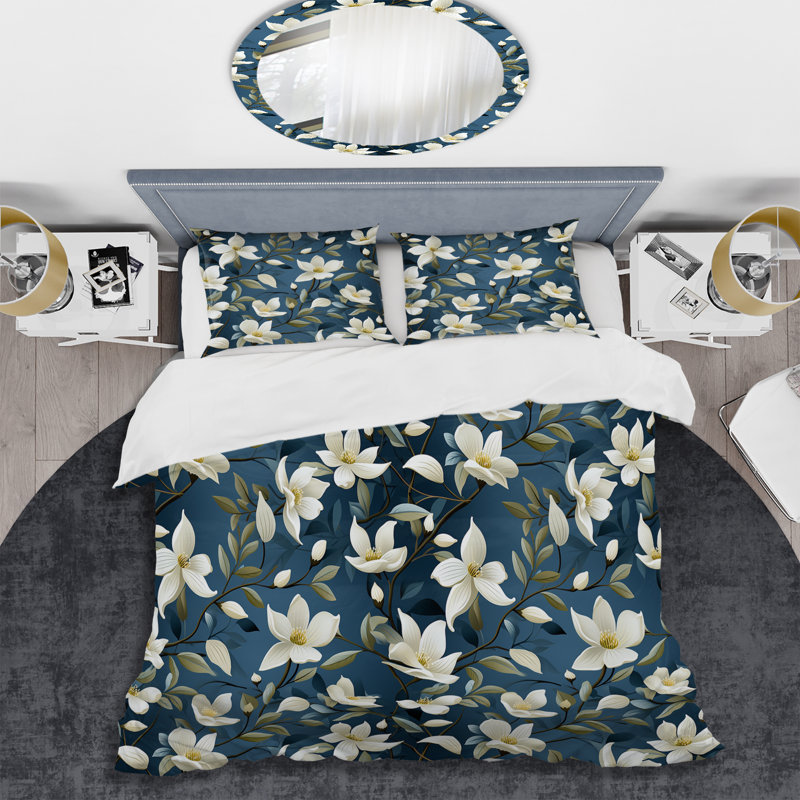 Ensemble de housse de couette Balian, Housse de couette simple + 1 taie décorative stan
